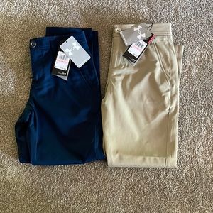 NWT set of 2 Under Armour boys pants- size 10